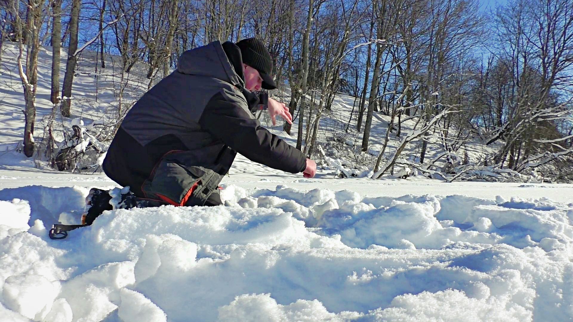 Рыбалка на жерлицы в Витебской области.Оз Росица