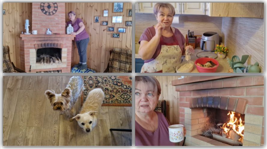 ОБЫЧНЫЙ ЗИМНИЙ ДЕНЬ, ИЩУ СЕБЕ ДЕЛА, РАЗОЖГЛА КАМИН,ПОЖАРИЛА КАМБАЛУ. смотреть онлайн