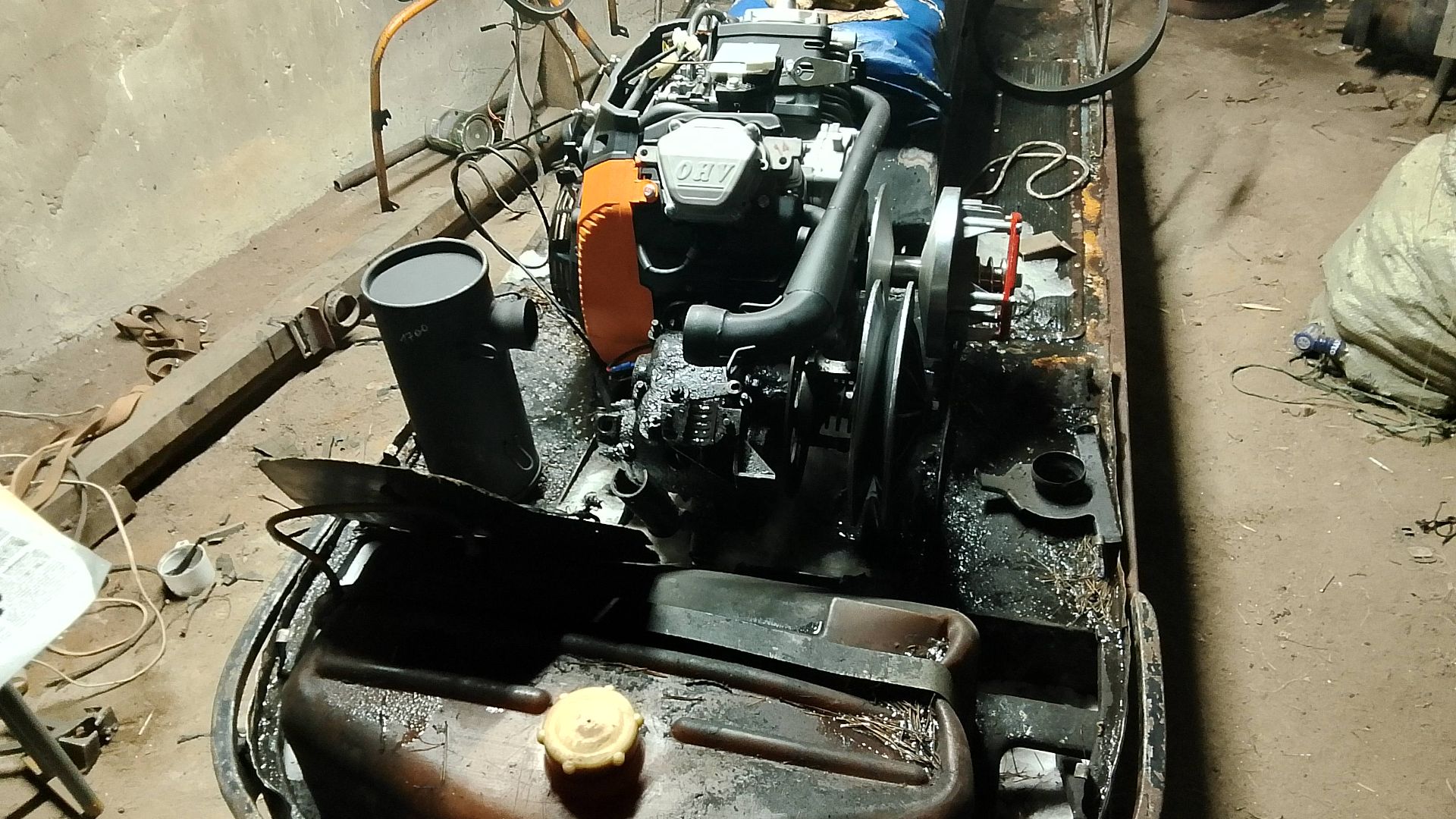 установка двигателя лифан 29 сил на снегоход буран. смотреть онлайн