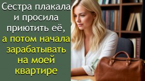 Сестра плакала и просила приютить её, а потом начала зарабатывать на моей квартире