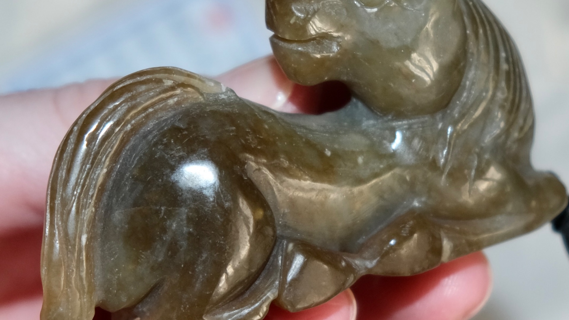 Нефритовый подвес _Лошадьконь_ сертификат 1268