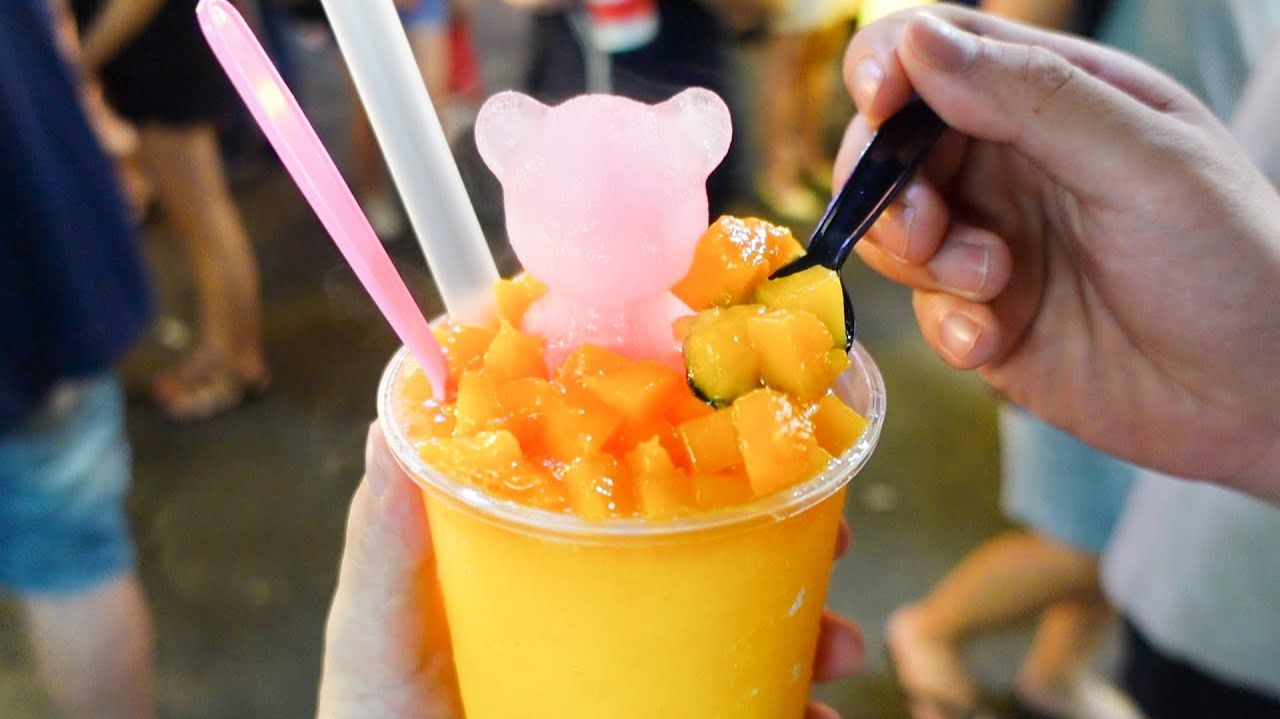 Восхитительный манговый смузи. Уличная еда Тайвань | Еда мира | World Food