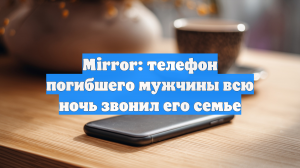 Mirror: телефон погибшего мужчины всю ночь звонил его семье