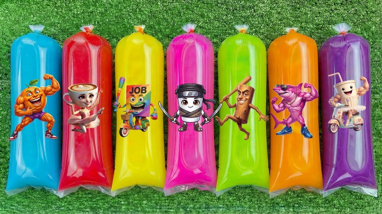 Мультики для малышей. Залипательные антистрессики и слаймы. Мультики залипалки для детей