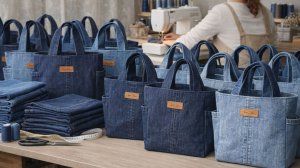 🧵  Сумка из старых джинсов за 30 минут | Проще не бывает