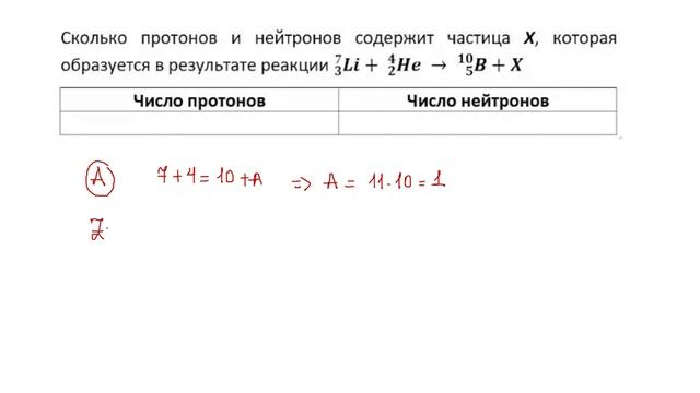 11 кл тест ядерка задача 19
