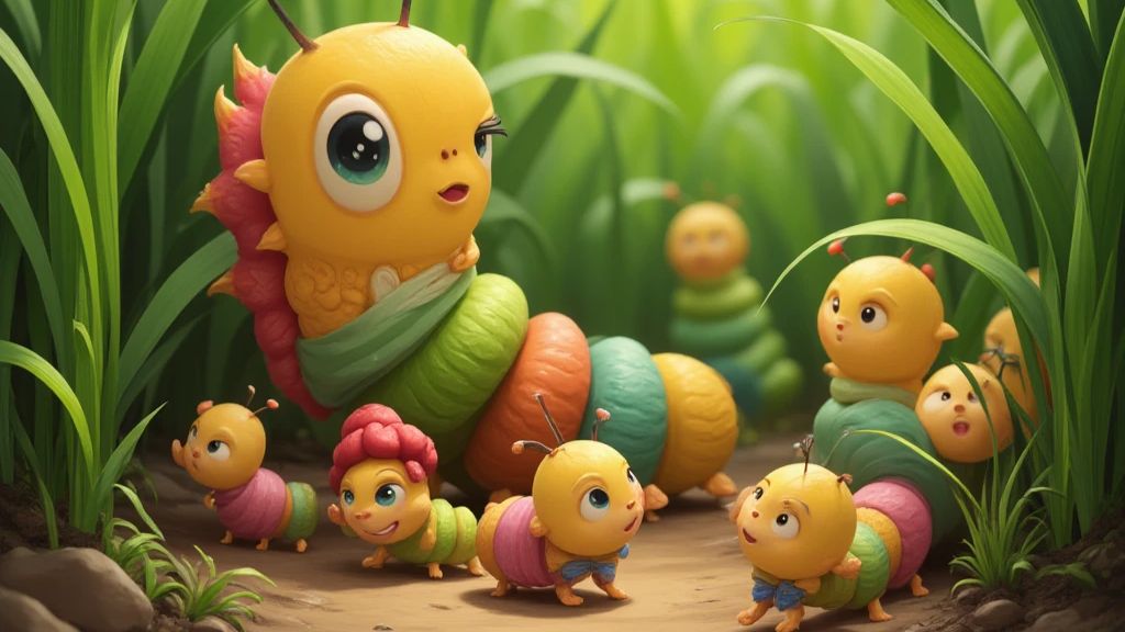 Испанская детская скороговорка про гусениц(Una cacatrepa trepa tiene tres cacatrepitos. ) смотреть онлайн