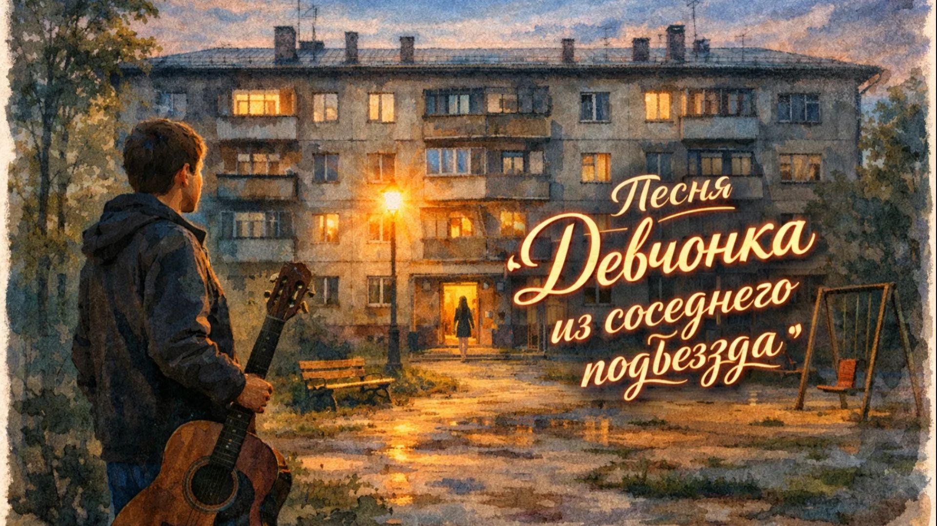 Девчонка из соседнего подъезда. Песня про любовь