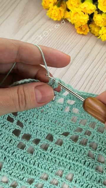 Узор крючком 93 #shorts #вязаниекрючком #узорыкрючком