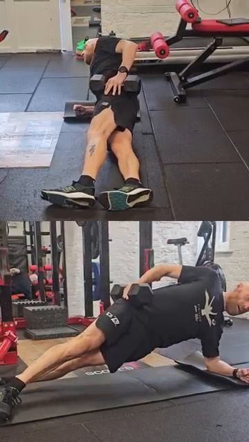 Боковая планка с весом динамическая | Dynamic Side Plank (Weighted)