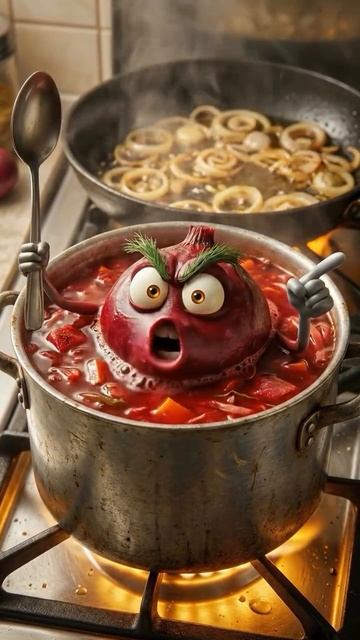 Как готовить правельный борщ)