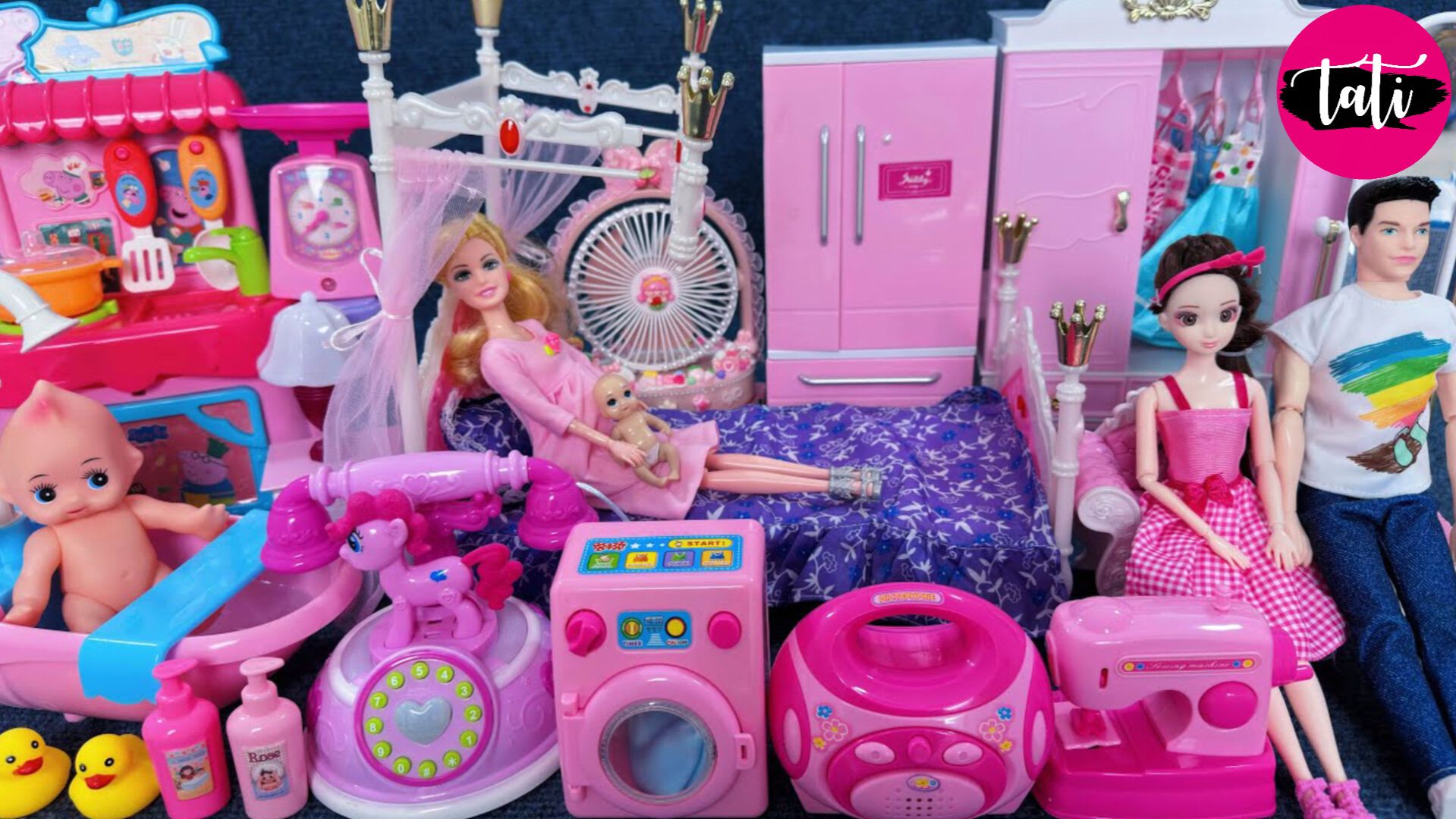 Кукла Барби. Залипательное видео для детей. Распаковка. Игрушки, куклы, машинки. ASMR АСМР смотреть онлайн