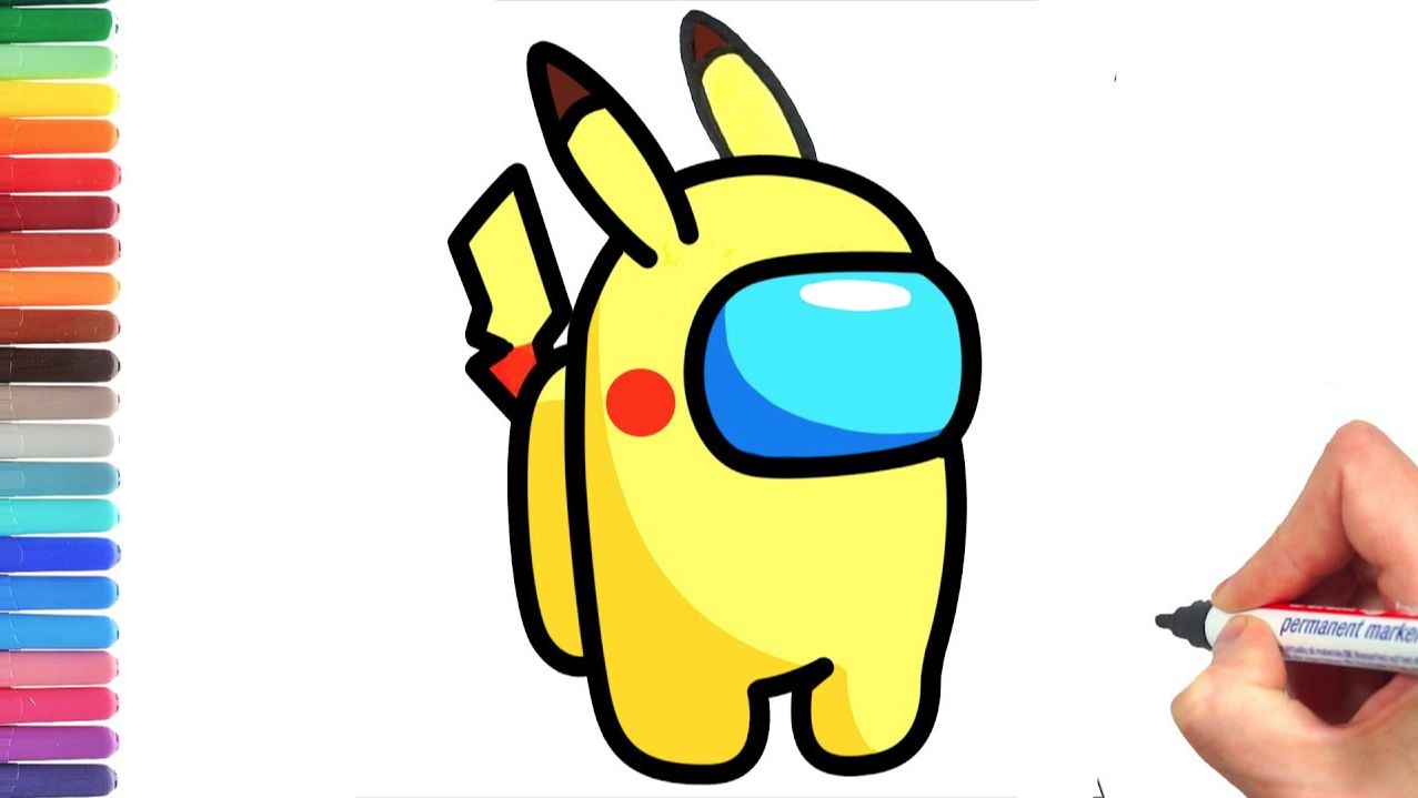 Мультик — раскраска для детей ПИКАЧУ. Учимся как просто нарисовать ПИКАЧУ // РИСОВАШКАТВ Мультик — раскраска для детей ПИКАЧУ. Учимся как просто нарисовать ПИКАЧУ // РИСОВАШКАТВ