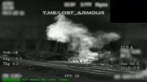 🎮💥Поражение САУ 2С1"Гвоздика"ВСУ последовательными ударами ночных оптоволоконных FPV-дронов "КВН"…