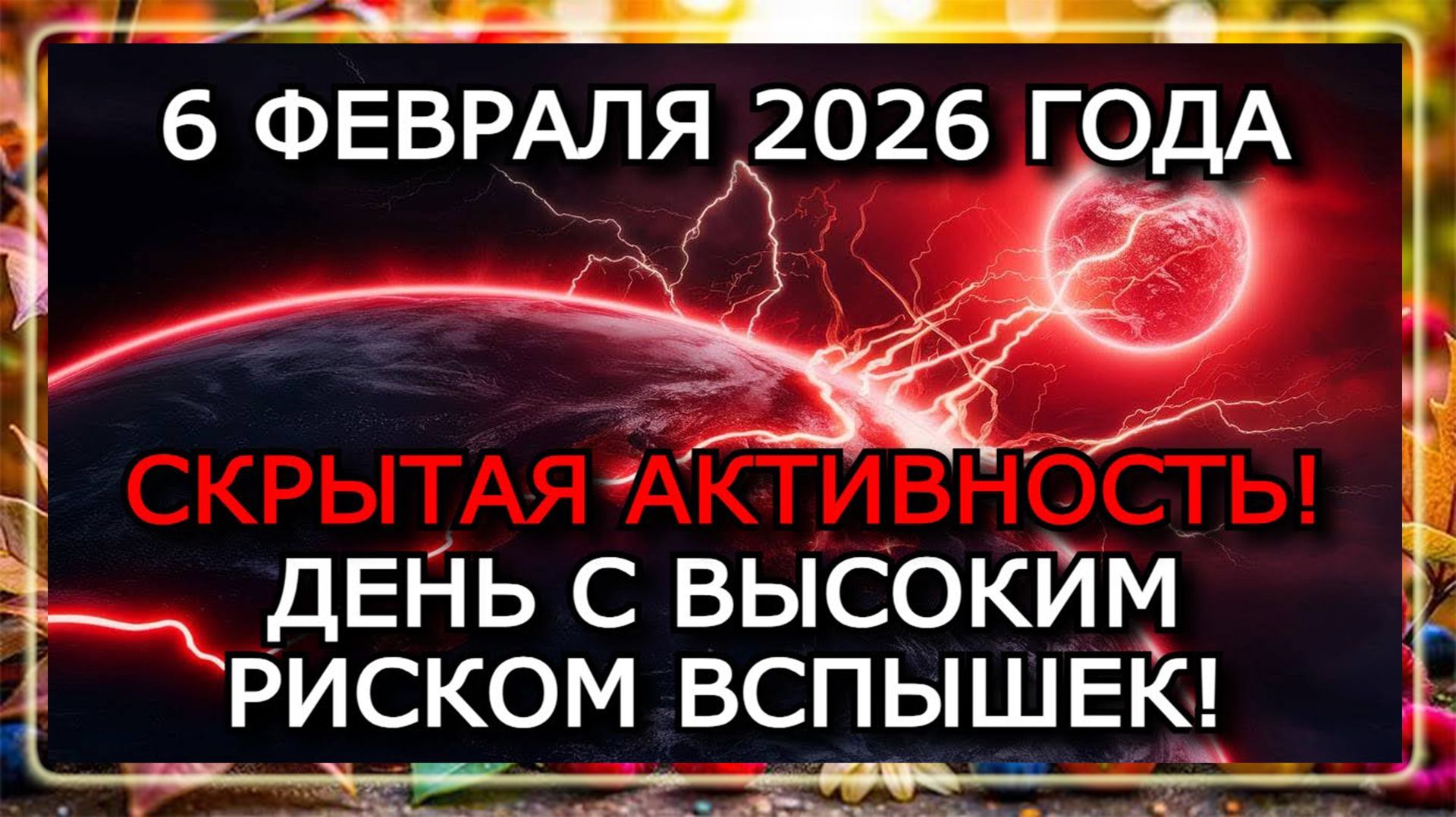 МАГНИТНЫЕ БУРИ 6 ФЕВРАЛЯ 2026 — НОВОЕ СОЛНЕЧНОЕ ПЯТНО, УГРОЗА ВСПЫШЕК смотреть онлайн