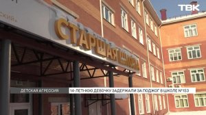 14-летнюю красноярку, которая подожгла одноклассников в школе в Покровке, задержали