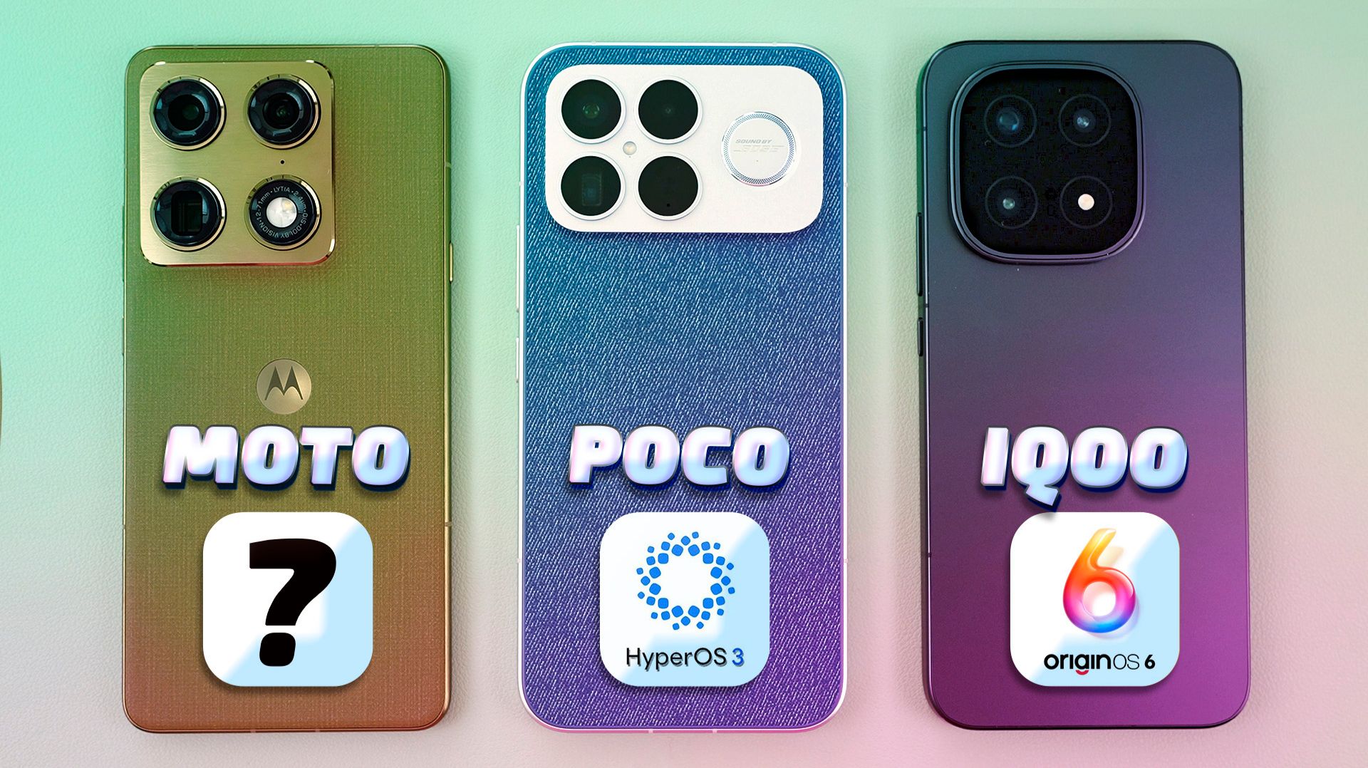 Motorola Signature vs Poco F8 Ultra vs Iqoo 15 ЛУЧШИЕ производительность, батарея, звук и экран!