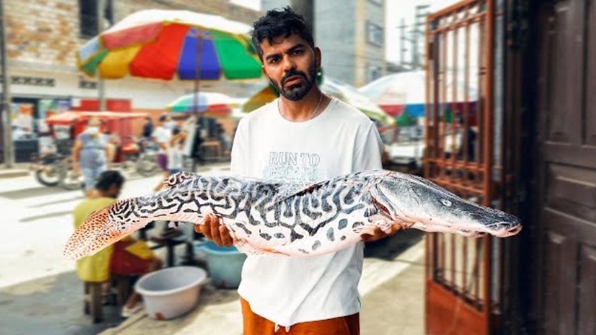 Перуанская Амазония, самый необычный рынок с товарами добытыми в реке и джунглях. смотреть онлайн