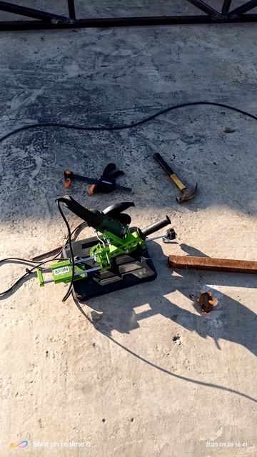 Навес из профильный трубы и металлочерепицы своими руками