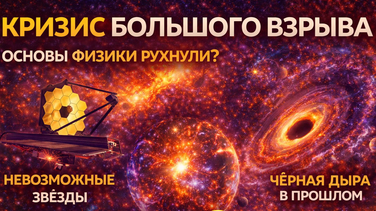 Телескоп Джеймс Уэбб сломал Вселенную: кризис Большого Взрыва