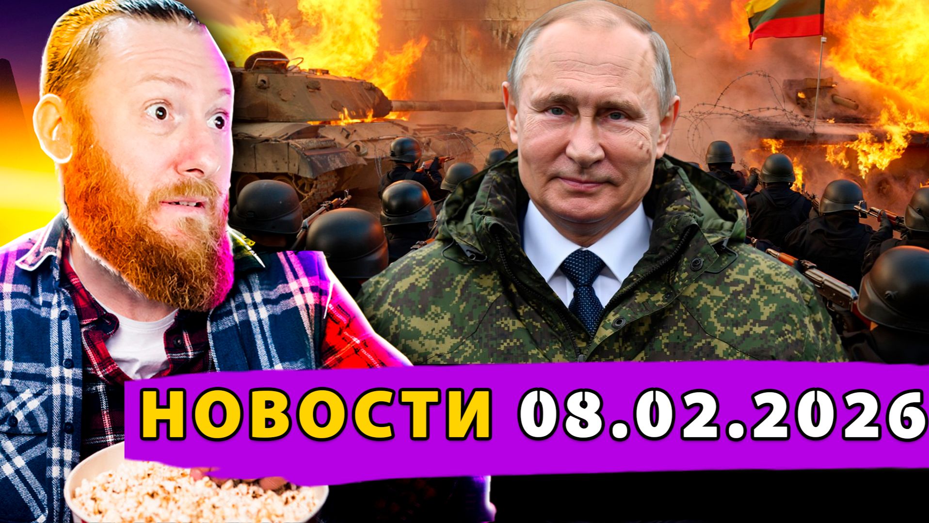 Россия захватывает Прибалтику за 2 дня! Новое шоу Зеленского! Лицемерие Мерца смотреть онлайн