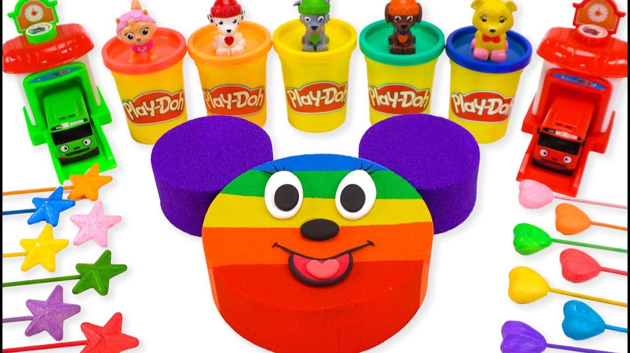 ЛЕПИМ МИККИ МАУСА ИЗ КИНЕТИЧЕСКОГО ПЕСКА ВИДЕОЛЕПКА ВИДЕО МУЛЬТИКИ ДЛЯ ДЕТЕЙ КАНАЛ ИГРАЛКИ-ЗАЛИПАЛКИ