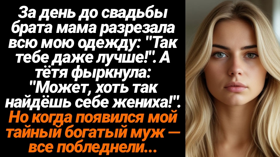 Жизненные Истории/За день до свадьбы брата, мать разрезала все мои наряды смотреть онлайн