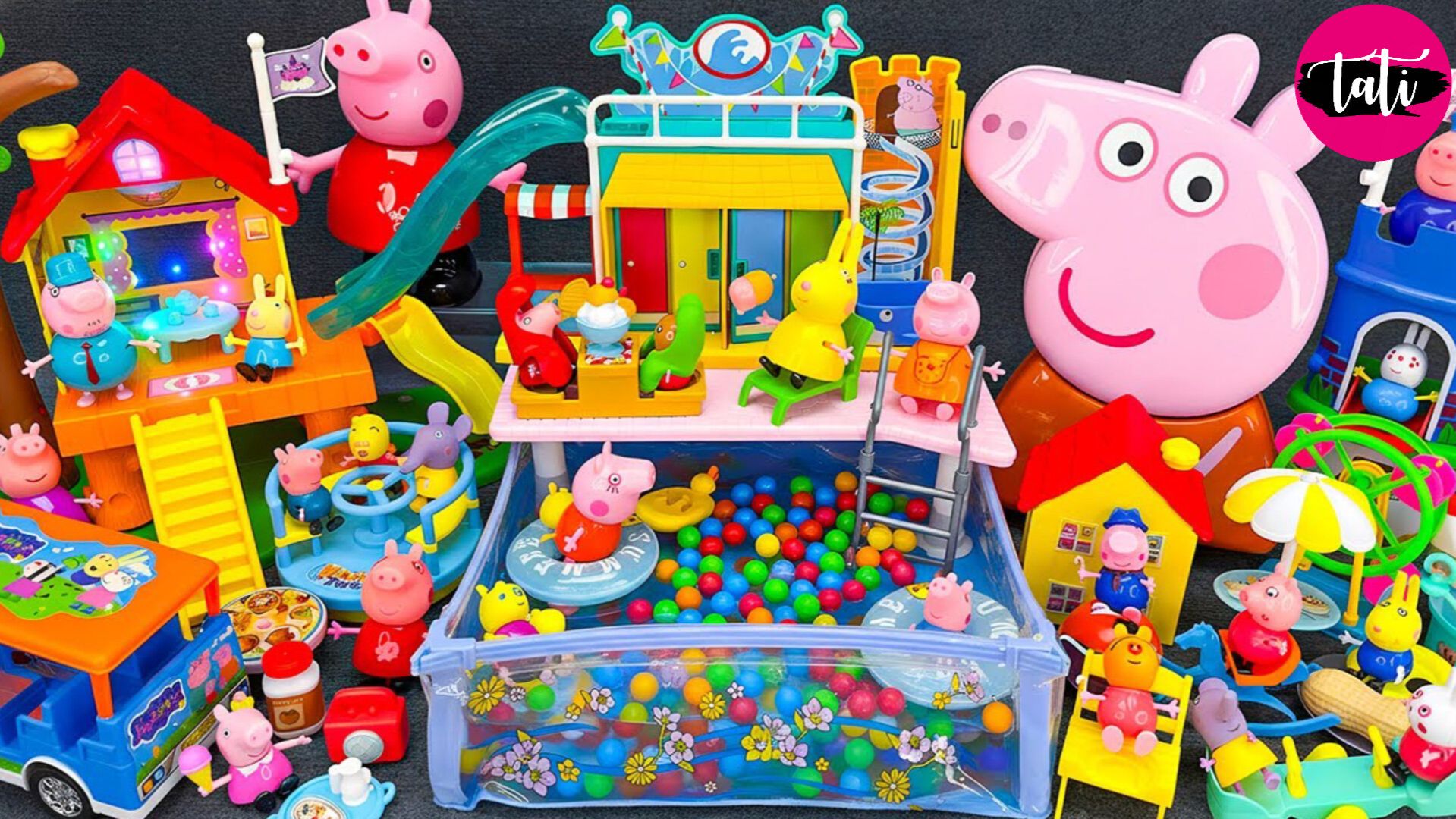 Свинка Пеппа. Залипательное видео для детей. Распаковка. Игрушки, куклы, машинки. ASMR АСМР смотреть онлайн