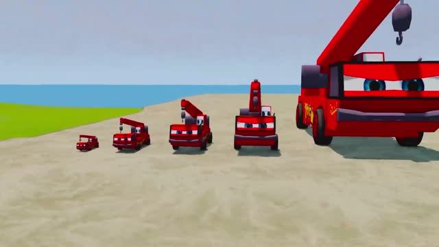 🚛 БОЛЬШОЙ vs МАЛЕНЬКИЙ! 🏗️ МУЛЬТИКИ: Кран‑грузовик Маккуин против поезда! 🚂 Кто кого? 🔥