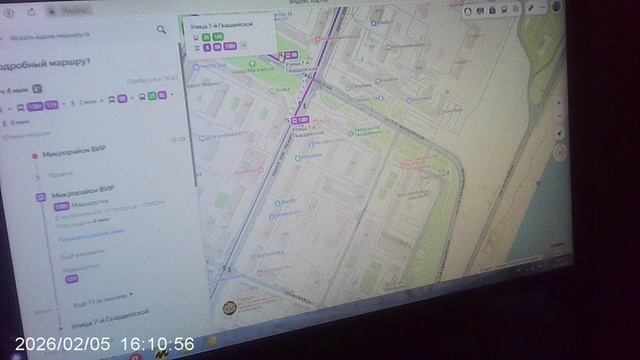 Подробный обзор маршрута «Микрорайон ВИР» в Краснослободске — Областная больница ВОКБ: 4-й вариант