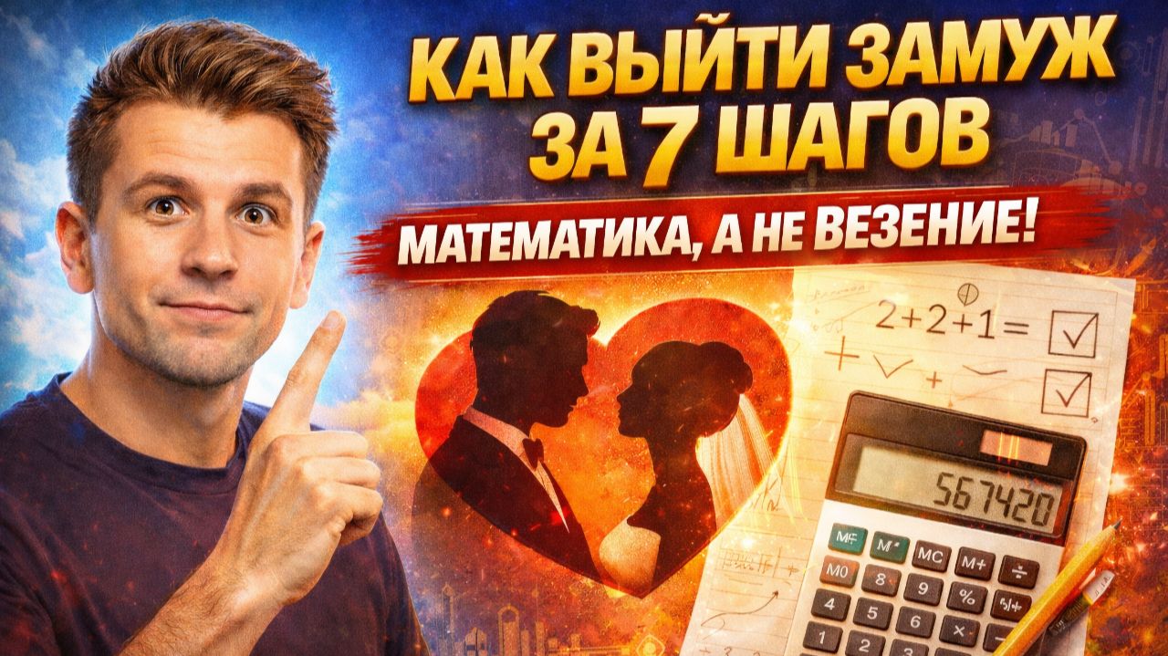 Как выйти замуж за 7 шагов | Счастливый брак – математика, а не везение. Секреты счастливого брака