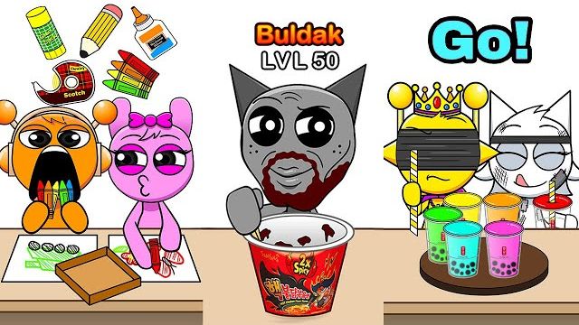 40 SPRUNKI OC ОДНИМ КЛИКОМ! Полная музыкальная компиляция в Incredibox РЕАКЦИЯ смотреть онлайн
