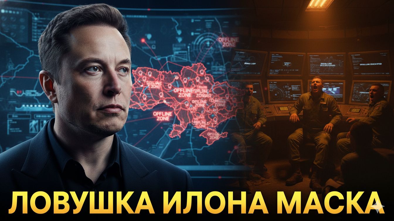 Блокировка Starlink: обожаемый миллионами «гений» Илон Маск напрямую обслуживает интересы ВСУ смотреть онлайн