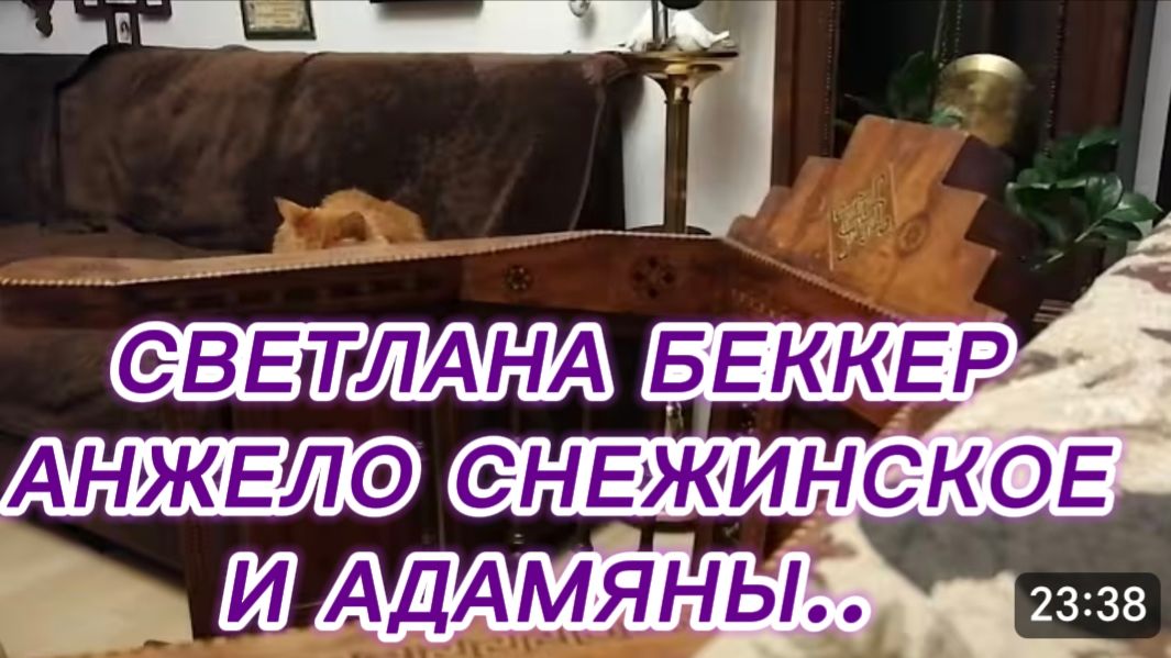 САМВЕЛ АДАМЯН, ОБЗОР ОТ СВЕТЛАНЫ БЕККЕР НА СНЕЖКО ГАДКО, АНЖЕЛО СНЕЖИНСКОЕ И АДАМЯНЫ..