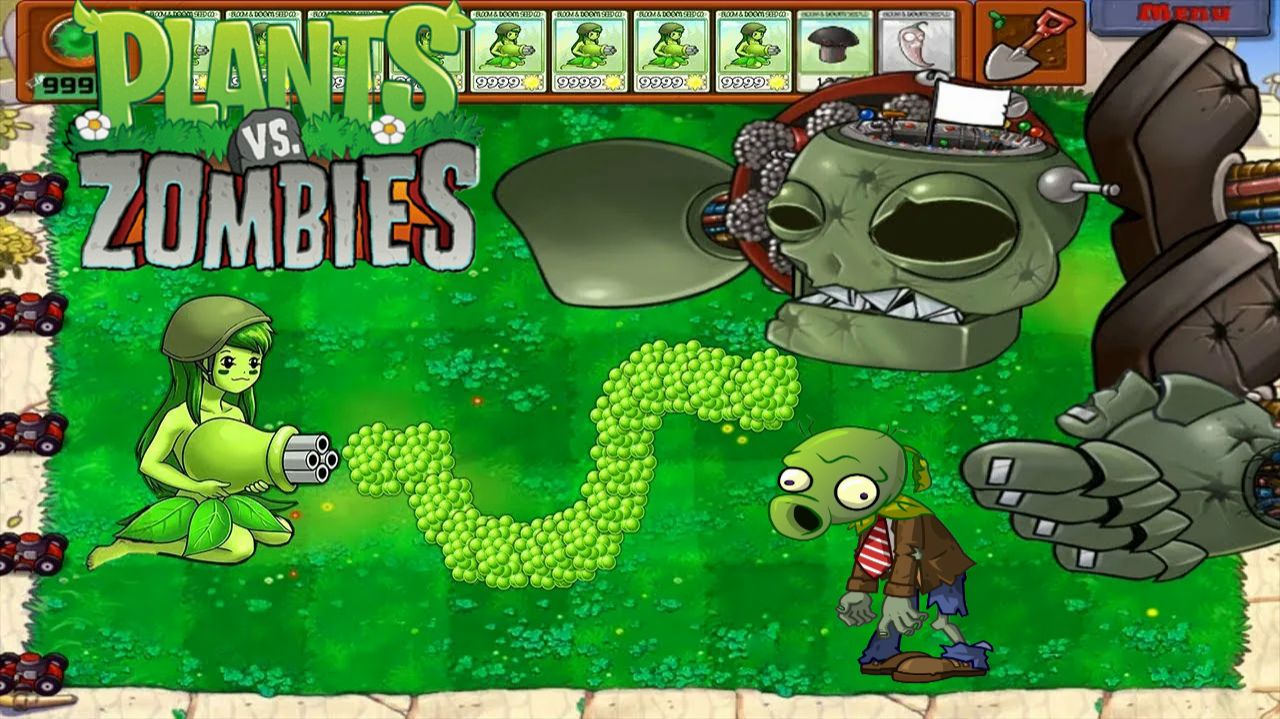 Зомби против растений! Plants vs Zombies ПвЗ PvZ Растения против Зомби смотреть онлайн