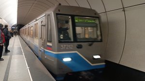 Метро Москвы красивая подборка прибытие поезда метро ОКА станция Петровско-Разумовская