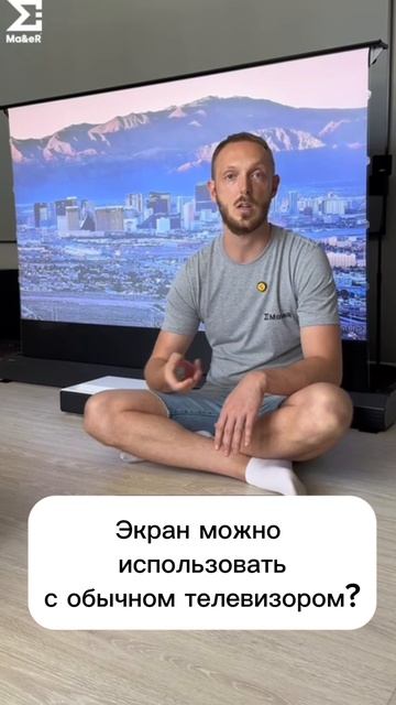 Экран можно использовать с обычным телевизором?