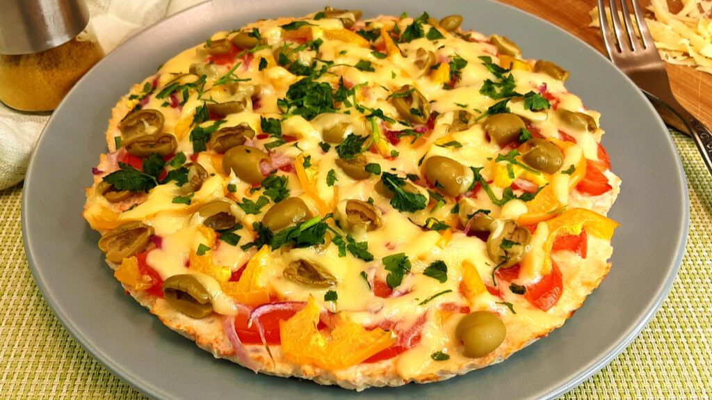 Пицца без теста! И овощной салат. Вкусный ужин для будней и праздника. Романтический ужин 14 февраля