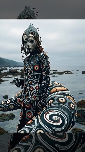 Surreal Sea Creatures in AI Fashion Fantasy – Midjourney Animation ｜ Kelly Boesch-(1430p24)