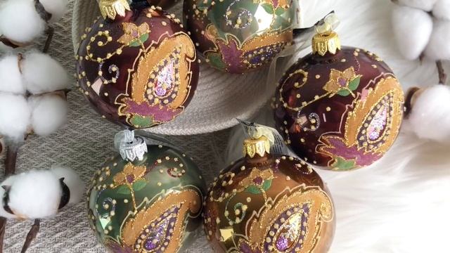 Набор стеклянных шаров ПОДАРОК ЖАР-ПТИЦЫ, 8 см (упаковка 6 шт.), 050520-набор смотреть онлайн