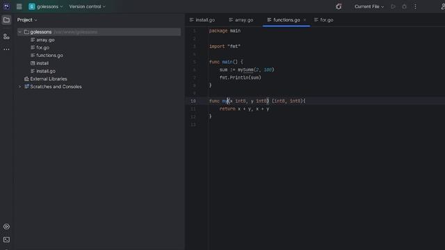 Изучаем go. Урок 4. Функции Изучаем go. Урок 4. Функции