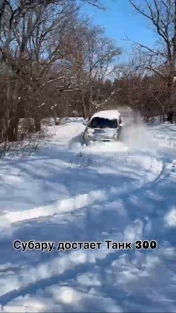 Лол, маленький Subaru R2 с лёгкостью вытянул из сугроба китайский Tank 300. смотреть онлайн