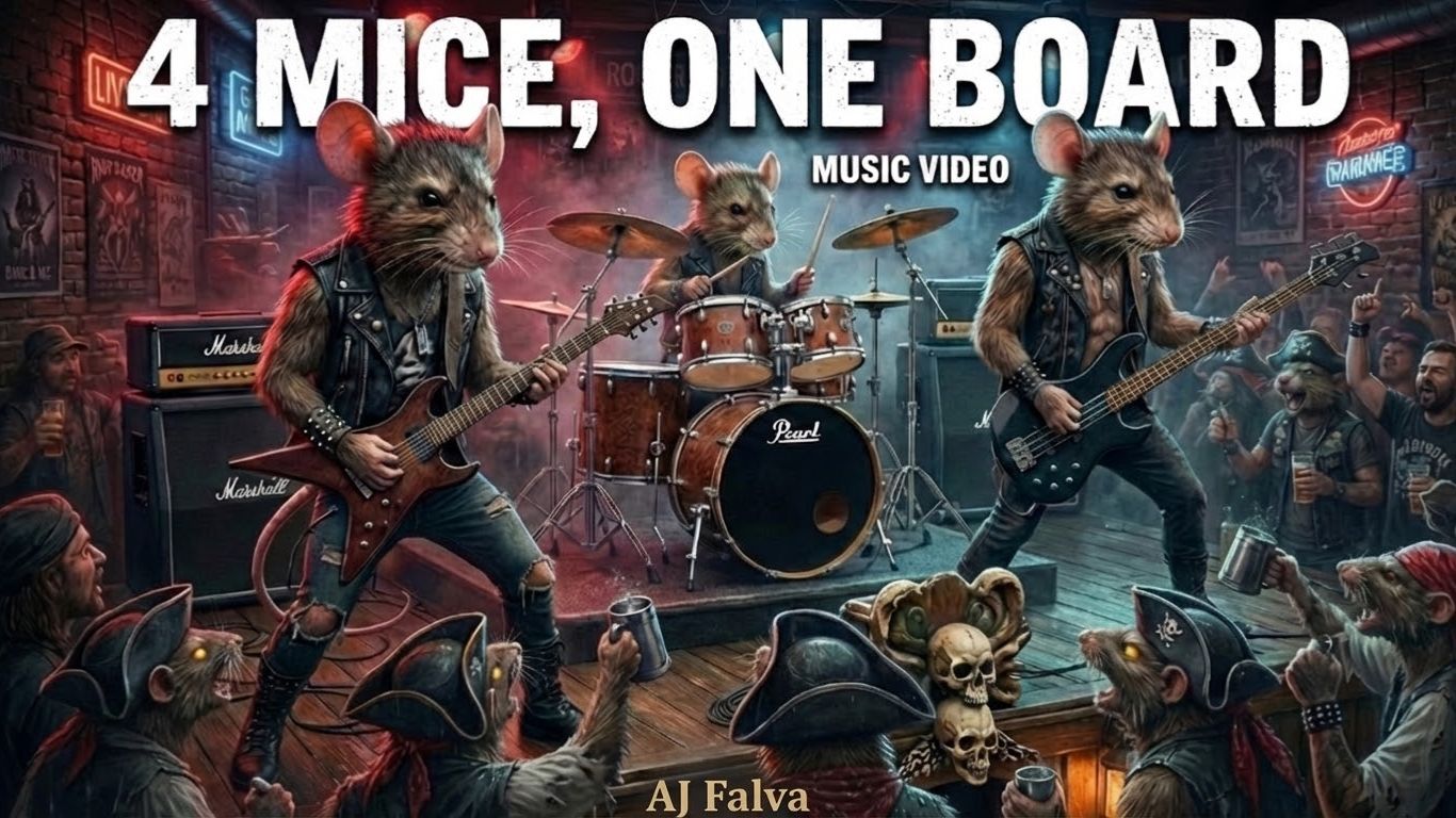 «4 Mice, One Board» — AJ Falva /(English Death Metal) «4 Mice, One Board» — AJ Falva /(English Death Metal)