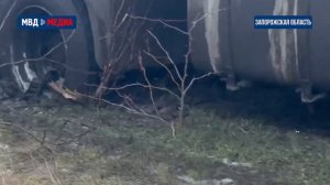 В Запорожье полиция вызволила из полевой распутицы большегруз сбившегося с маршрута дальнобойщика