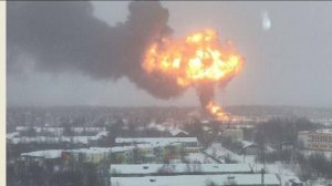 ВЗРЫВ В ХМАО АЗС И БЕНЗОВОЗ.