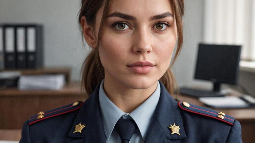 Мне спешить было некуда, я с интересом глядел на симпатичное лицо капитанши…