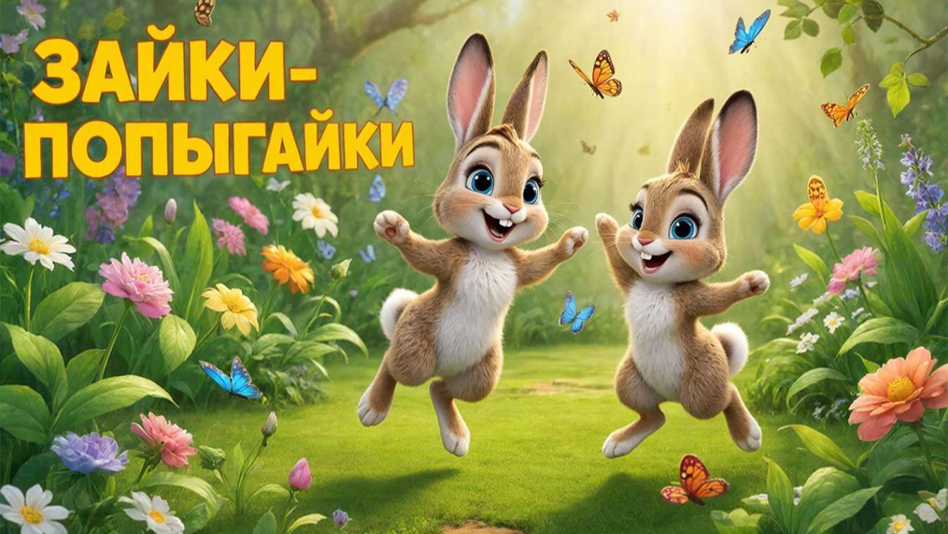 Мультфильм для детей. Зайки попрыгайки