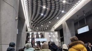 В метро утренняя суета.Зимний поезд.Станция"Воронцовская"