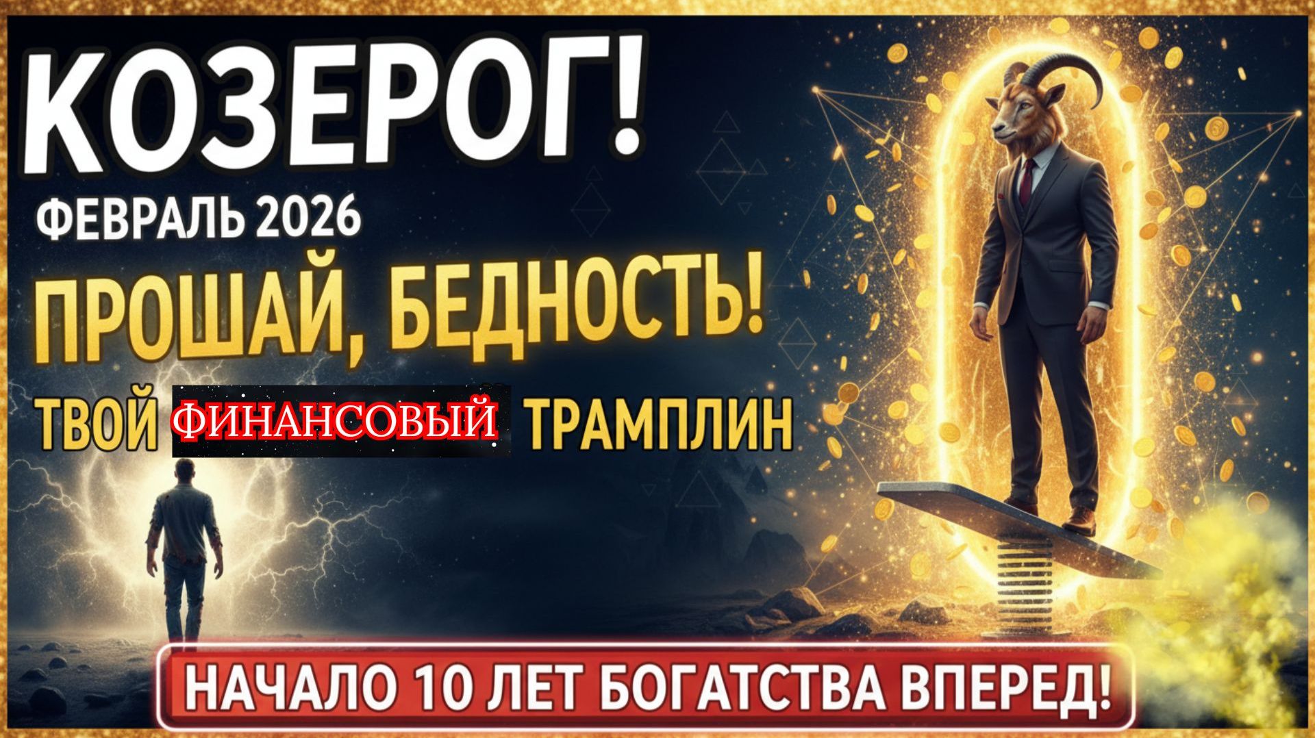 ♑️ КОЗЕРОГ ♑️ Прощай, Бедность! Козерог, Февраль 2026 — твой Финансовый Трамплин на 10 лет Вперед! ♑️ КОЗЕРОГ ♑️ Прощай, Бедность! Козерог, Февраль 2026 — твой Финансовый Трамплин на 10 лет Вперед!