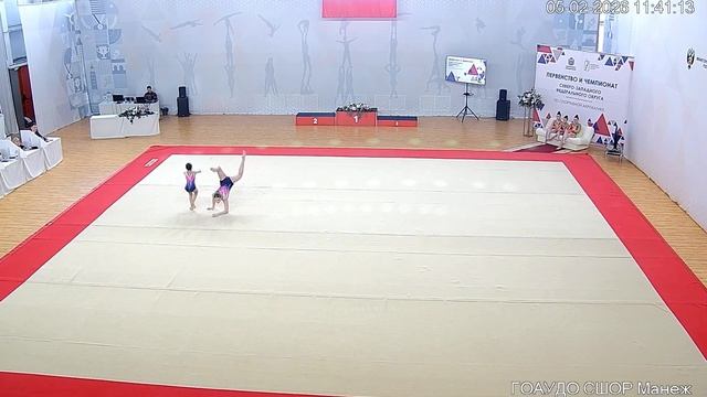 Акробатика СЗФО 2026 ||Комиссар, Краснова|| Женская пара: 11-17 | Санкт-Петербург — 1 упр. Акробатика СЗФО 2026 ||Комиссар, Краснова|| Женская пара: 11-17 | Санкт-Петербург — 1 упр.